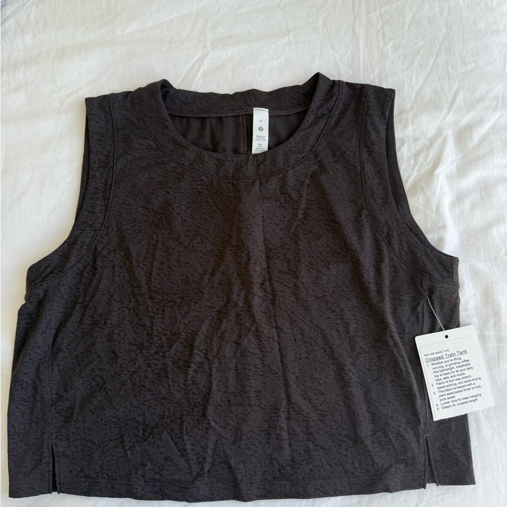 lululemon athletica Textured Black Tank Top